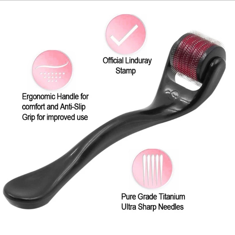 540 derma roller pure microneedling0.2/0.25/0.3mm Length titanium dermoroller microniddle roller for face skin care treatment
