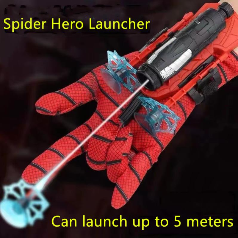 Cosplay Spiderman Figure Web Shooters Toys Wrist Launcher Device Spider Man Peter Accessories Props Spider-Line Toys Gifts New