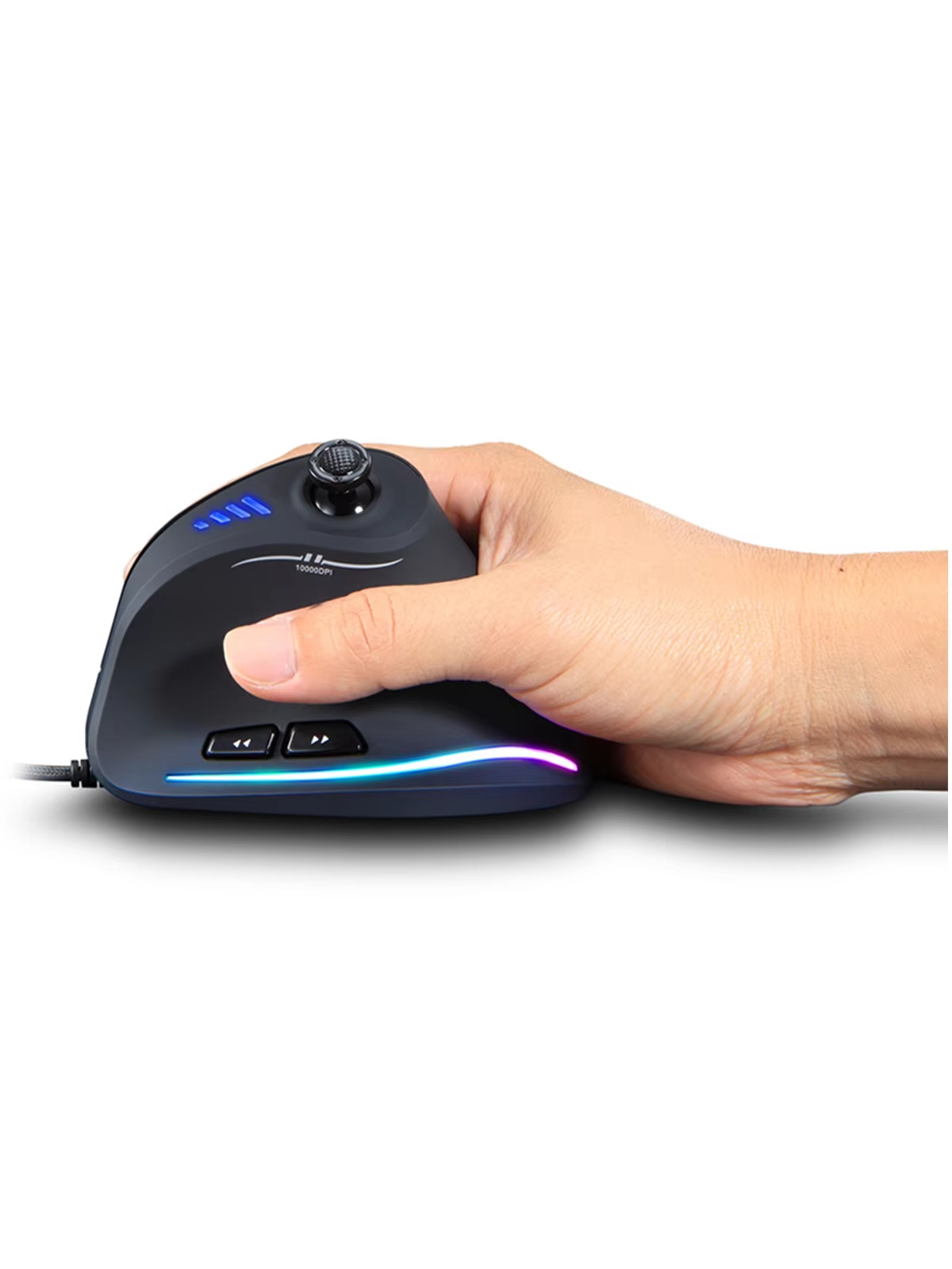 ZELOTES C18 Upright Mouse 11 Key Optical Mouse 10000DPI Support Programming Comfortable Gaming Mouse