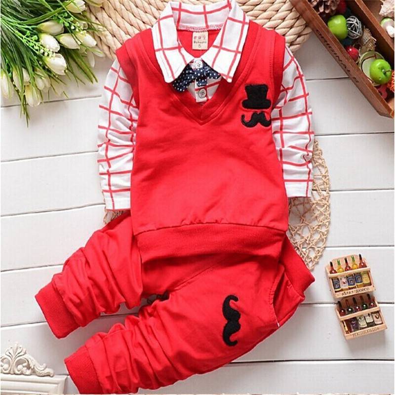 BibiCola spring autumn Baby Boy Clothes Set Children Clothing Sets Products Kids Clothes Baby Boys T-shirts+Pants 2PCS Tracksuit