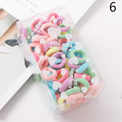 100PCS/ 3.0CM Children Cute Small Ring Rubber Bands Tie Gum Ponytail Holder Elastic Hair Band Headband Girls Hair Accessories