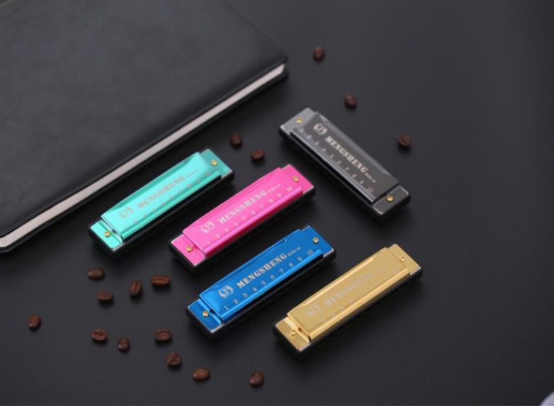 10-hole Harmonica Harmonica Educational Musical Instrument Beginner Teaching Playing Gift Copper Resin Harmonica Core