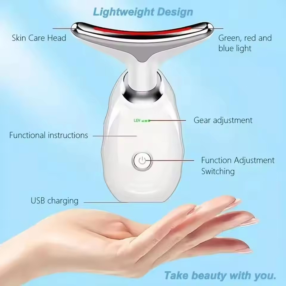 Face Neck Massager Household Lifting And Firming Facial Electric Introduction Lifting And Firming Beauty Massage Face Care Tools