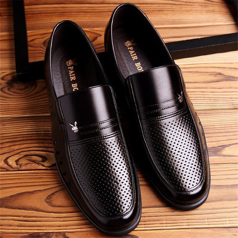 Hollow Summer Plastic British Casual Business Formal Leather Shoes Men Shoes Single Shoes Casual Shoes Men Leather Shoes