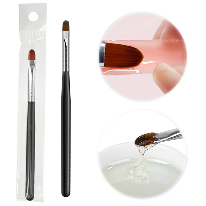 1Pcs Nail Art Black Handle Pattern Painting Brush Acrylic UV Gel Extension Coating Drawing Pen DIY Manicure Tool