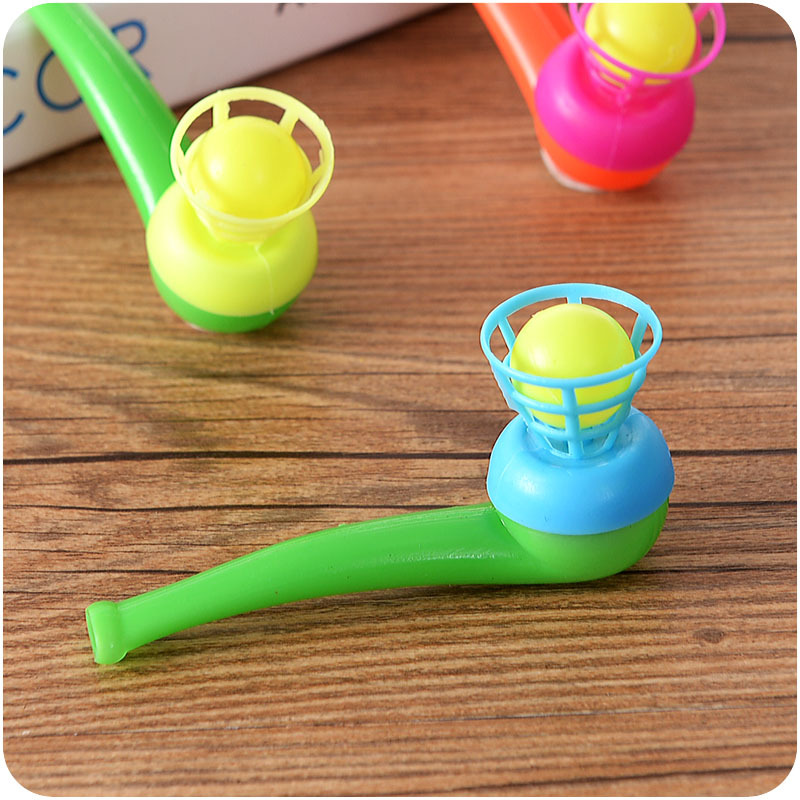 2Pcs Suspended Blow Pipe Blow Ball Rod Board Game for Children Balance Training Floating Blowing Ball Board Game Kids Toy &