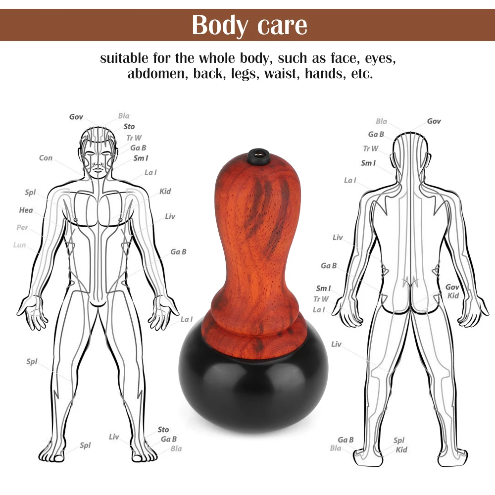 Bianstone Warming Moxibustion Instrument Hot Compress Tuina Tai Chi Ball Home Meridian Hot Stone Guasha Facial Massager 220V
