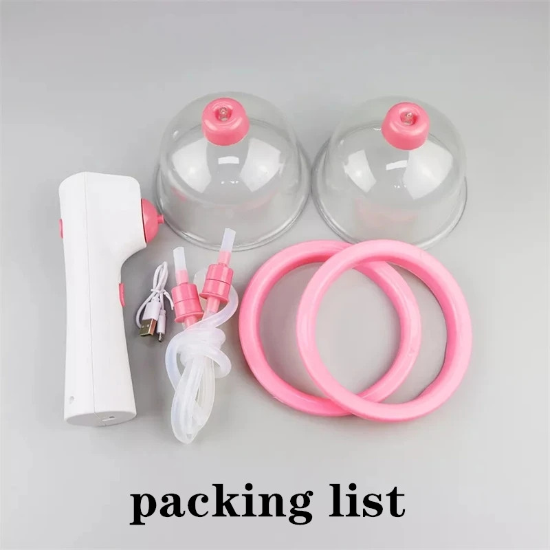 Top Sell Electric Vibrator Breast Enlargement Pump Butt Lifter For Womens Vacuum Cupping Body Suction Pump Breast Enhace Massage