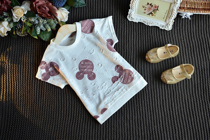 Clothing Sets Fashion Summer Kids Clothing Sets Lovely Doll Print T-shirt+Short 2Pcs for Girls Clothes &