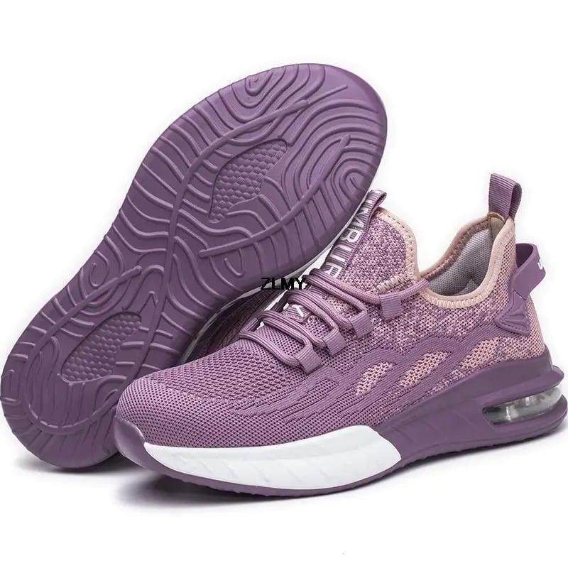 Women Safety Shoes New Steel Toe Sneakers Woman Breathable Work Safety Boots Female Puncture Proof Work Shoes