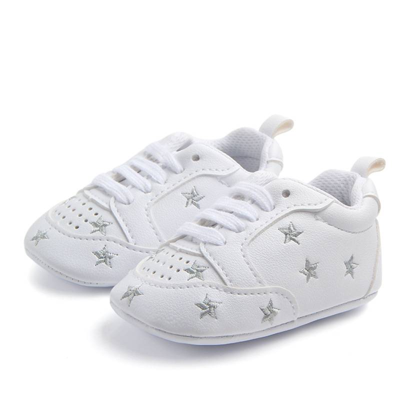 Sports red five-star baby shoes toddler shoes soft bottom wave shoes