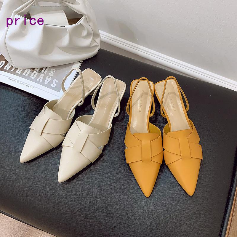 Women's shoes Black square head Rhinestone accessories High-heeled sandals
