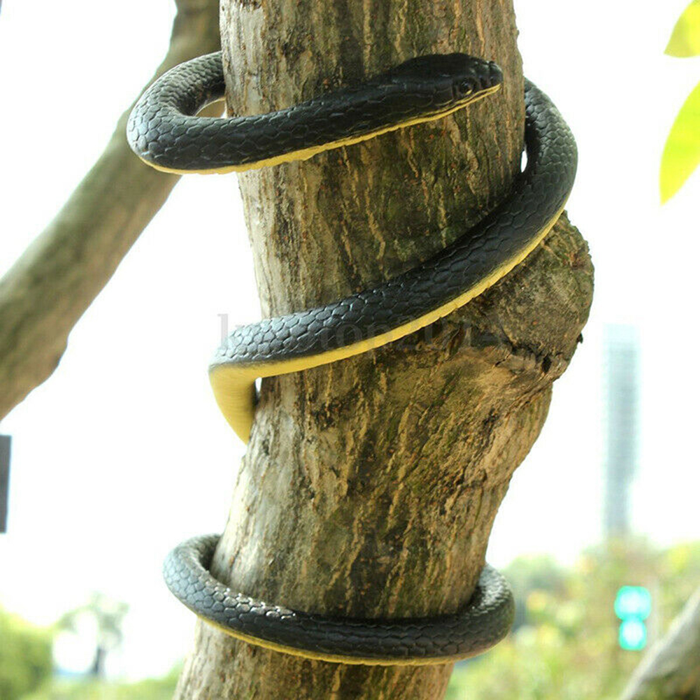 1 PC Realistic Soft Rubber Toy Snake Safari Garden Props Joke Prank Gift About 130cm Novelty And Gag Playing Jokes Toys