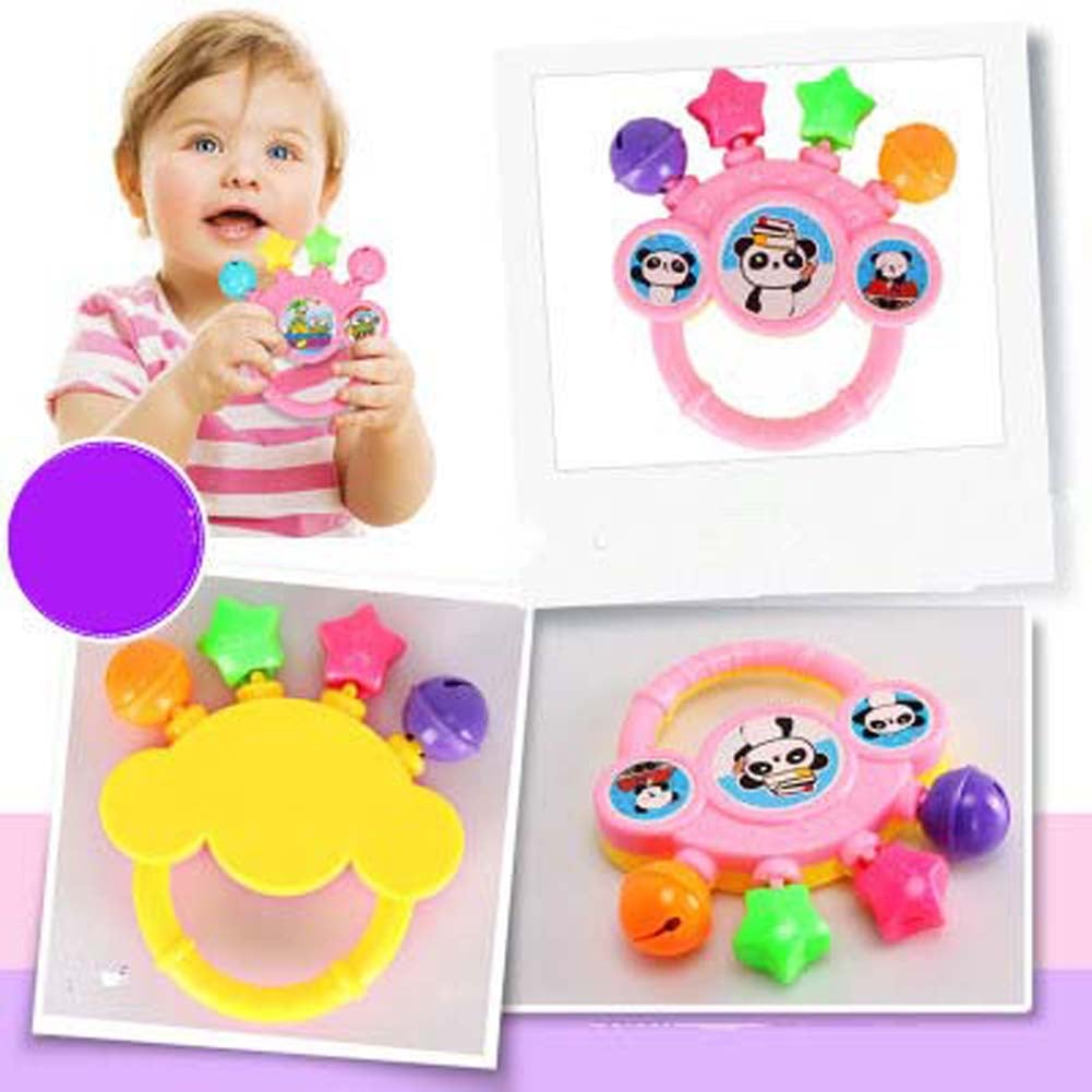 Baby Lovely Cute Rattles Hand Bell Toy Cartoon Colorful Develop Baby Intelligence Grasping toy Gift For Baby 0-12 Months