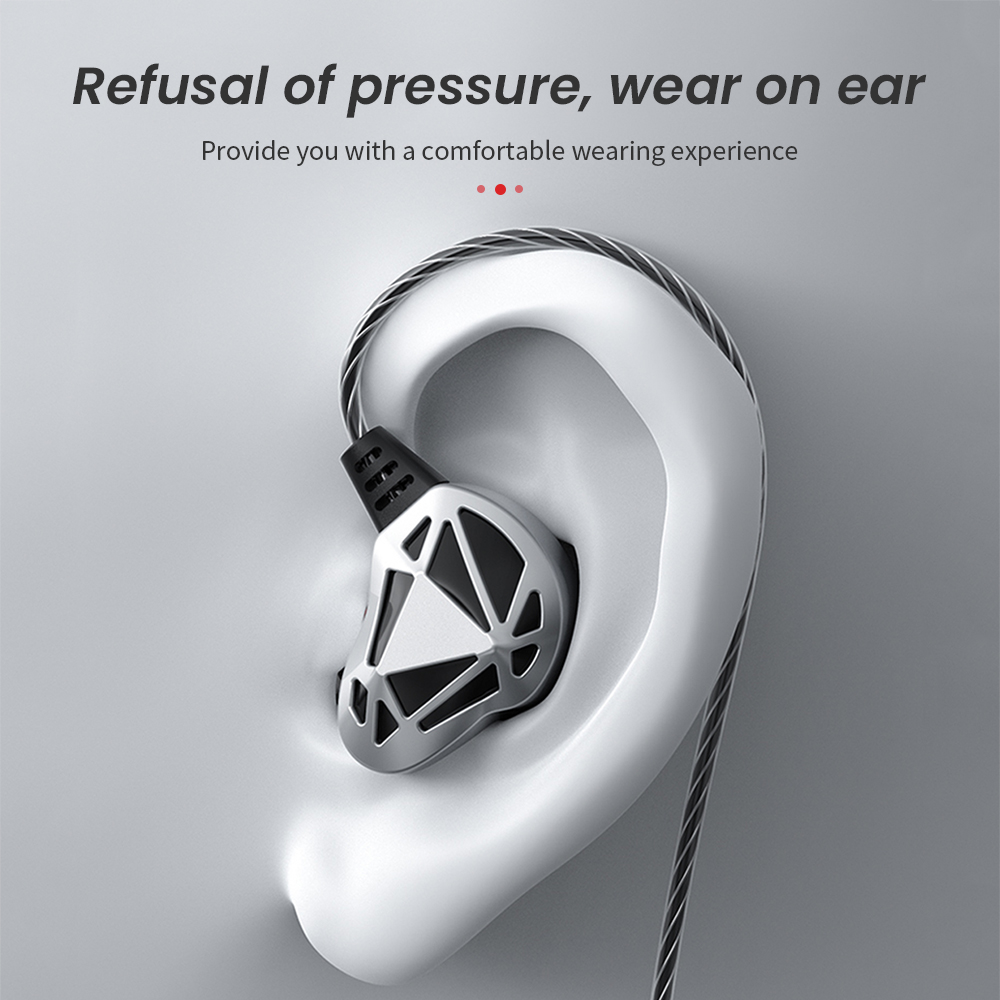 QKZ AK7 In-Ear Headphones High Fidelity Monitor Headphones Heavy Bass Noise Reduction In-Ear K Song Phone Headset