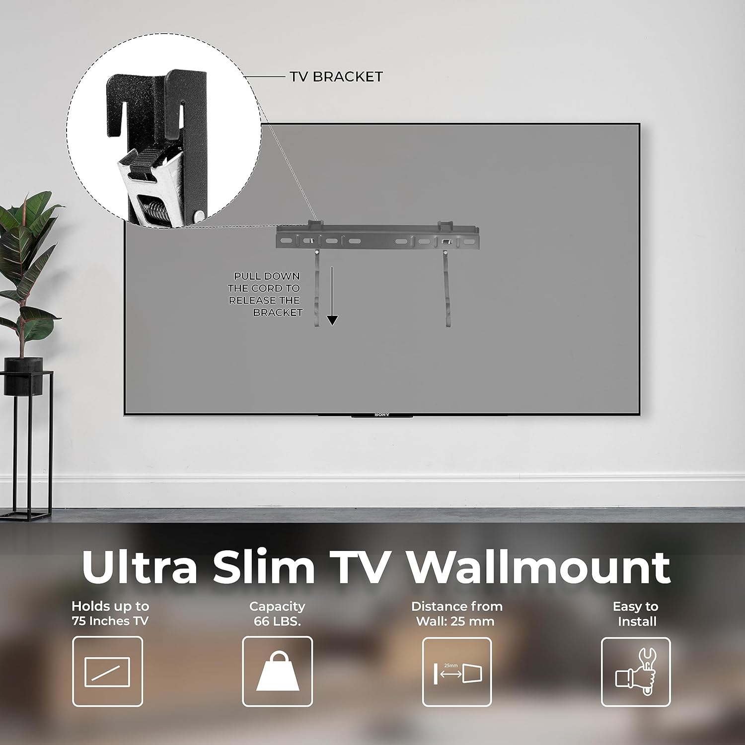 ONN 24-Inch Class HD 720p Smart TV + Free Wall Mount with Wi-Fi Connectivity and Mobile App | Flat Screen TV | Compatible with Home Kit | Alexa and Go