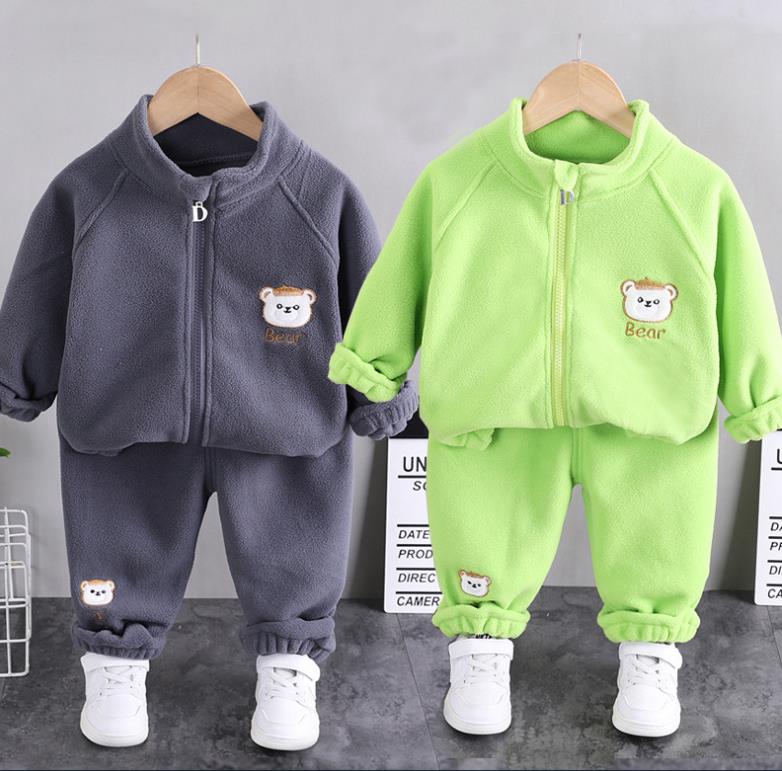 Boys Clothes Suits Cartoon Donald Duck Baby Kids Boys Outerwear Hoodie Jacket Baby Sport Boys Clothing Sets Suits