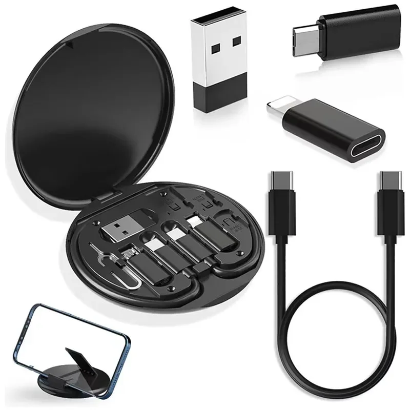 60W Type-C To USB C To Micro USB To Lighting Fast Charging Adapter Kit