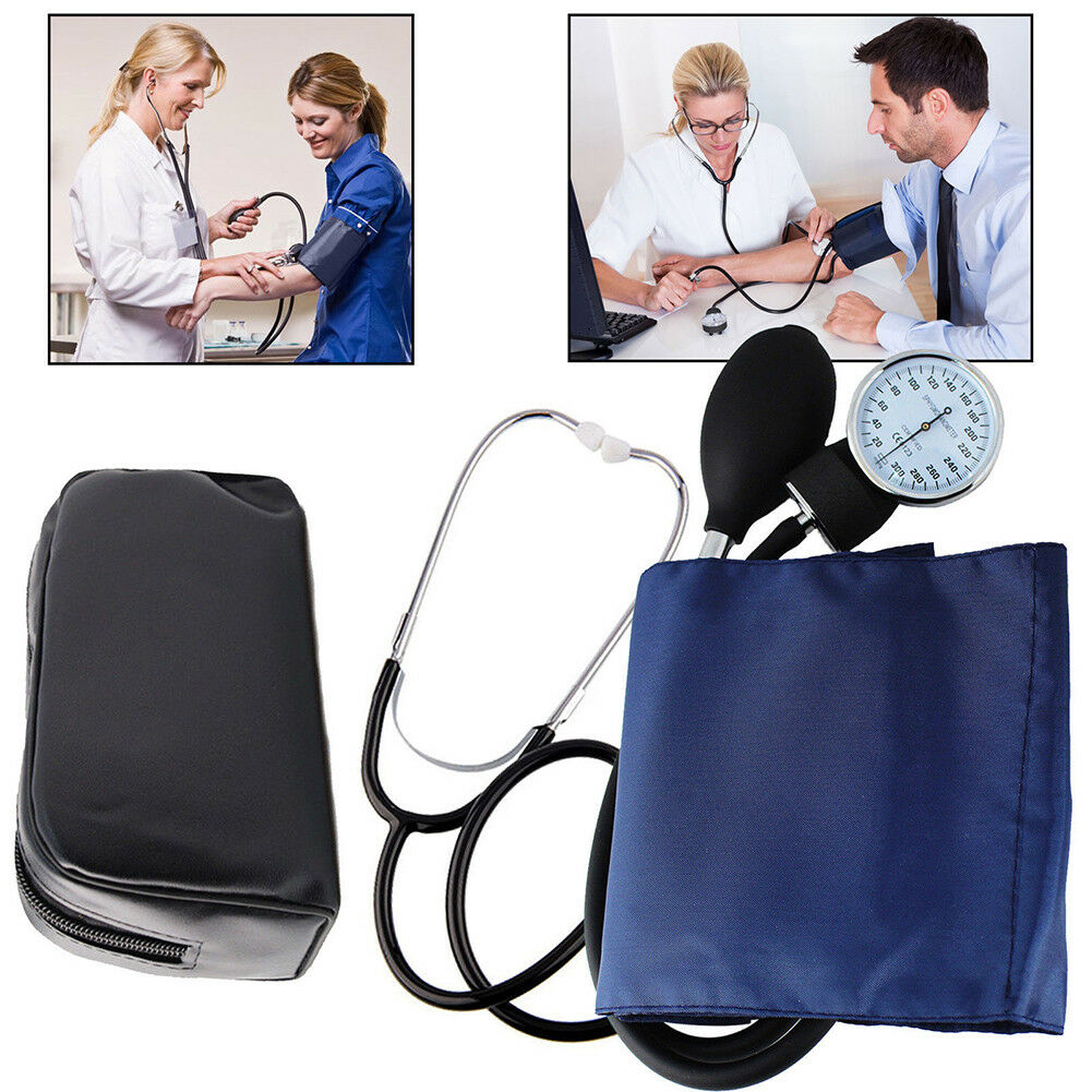 Classic Professional Adult Blood Pressure Monitor BP Cuff Arm Aneroid Sphygmomanometer kit with Pressure Gauge