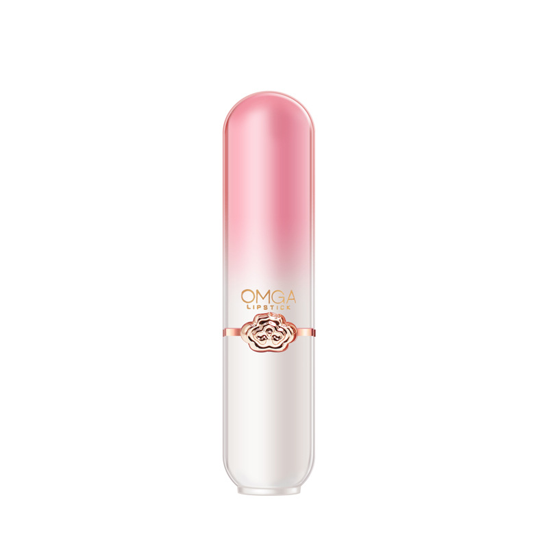 OMGA Honey Peach Girl Crystal Warm Color Changing Lipstick Moisturizing and Makeup Keeping Honey Peach Moisturizing lipstick