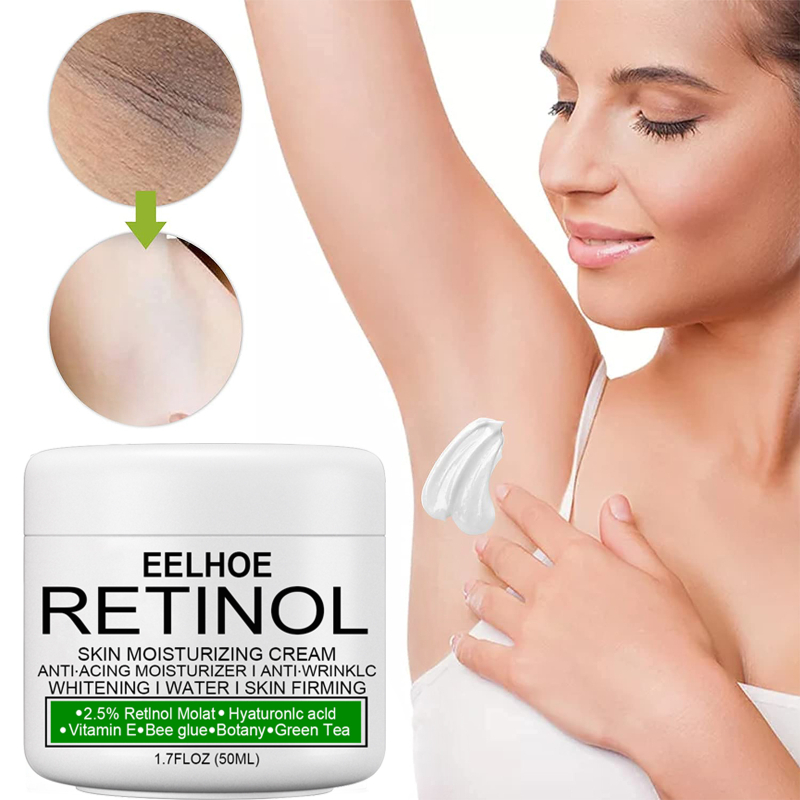 Retinol Body Whitening Cream Underarm Legs Knee Elbows Private Dark Spot Removal Skin Firming Brightening Moisturizing Facial