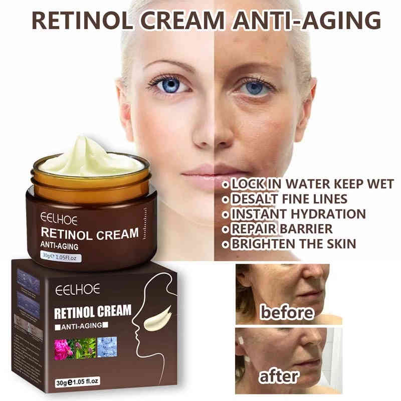 Top Retinol Face Cream Anti-Aging Remove Wrinkle Firming Lifting Whitening Brightening Moisturizing Facial Skin Care