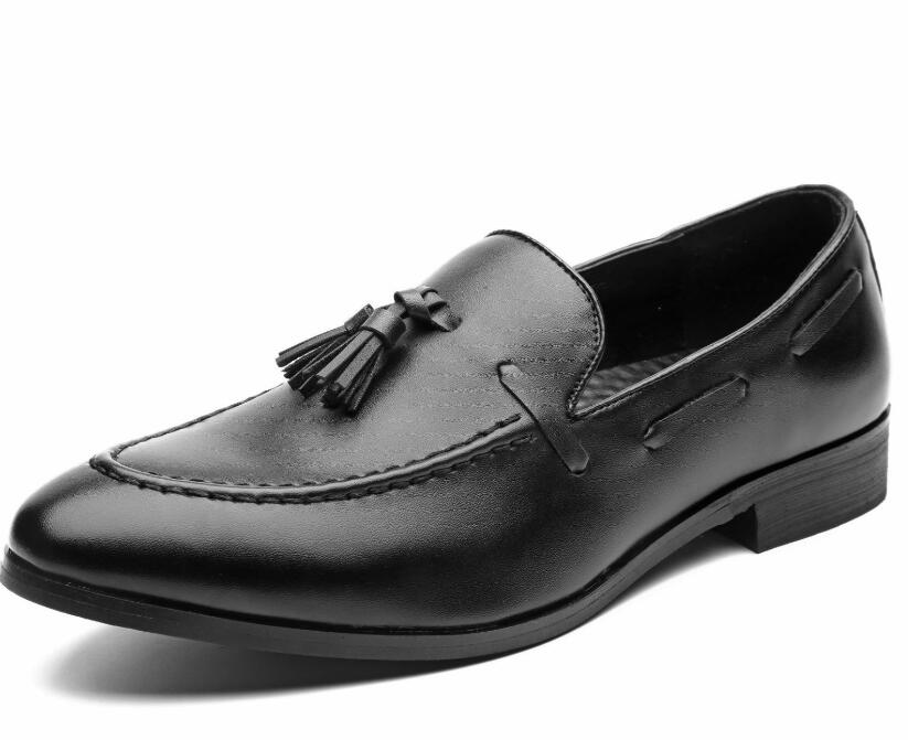 Leather Luxury Fashion Wedding Shoes Men style Oxford dress Shoes business classical men brown dress shoes