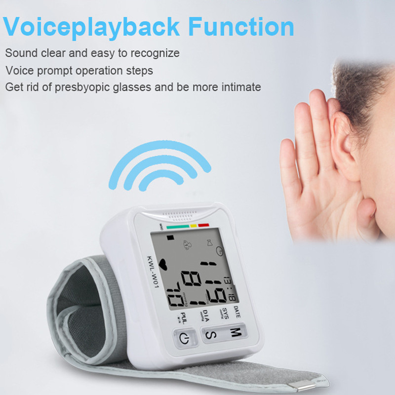 New home automatic smart wrist type electronic blood pressure monitor without voice blood pressure meter
