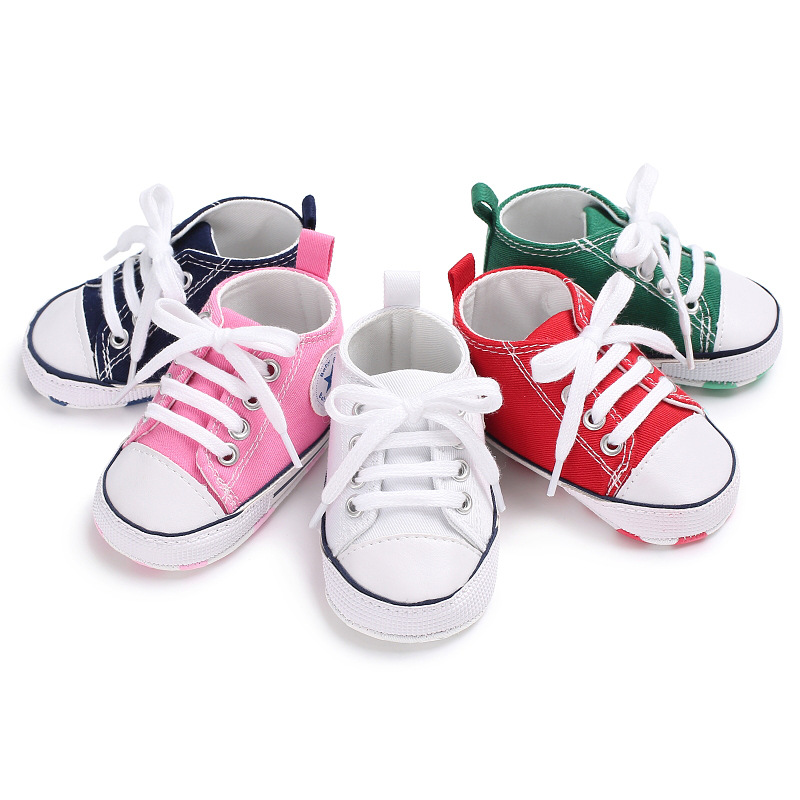 Boys and girls spring and autumn baby soft bottom shoes baby shoes canvas shoes