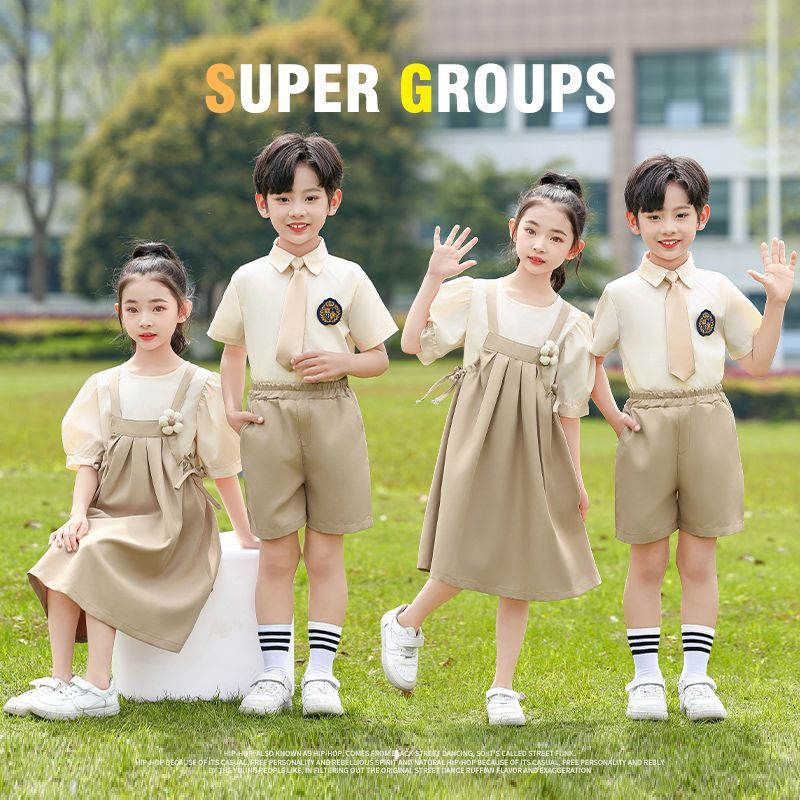 Quality Dress Set Kids Top+Suspender Skirt 2Pic Children Flower Leisure Suit 3-14 Years Youth Party Clothes boy set