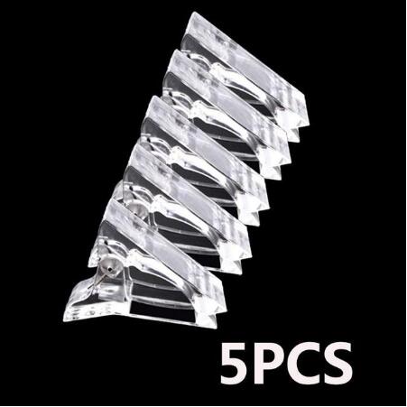 5Pcs Nail Clip Acrylic Nail Plastic Fake Finger Polish Extension Tips Quick Building Mold