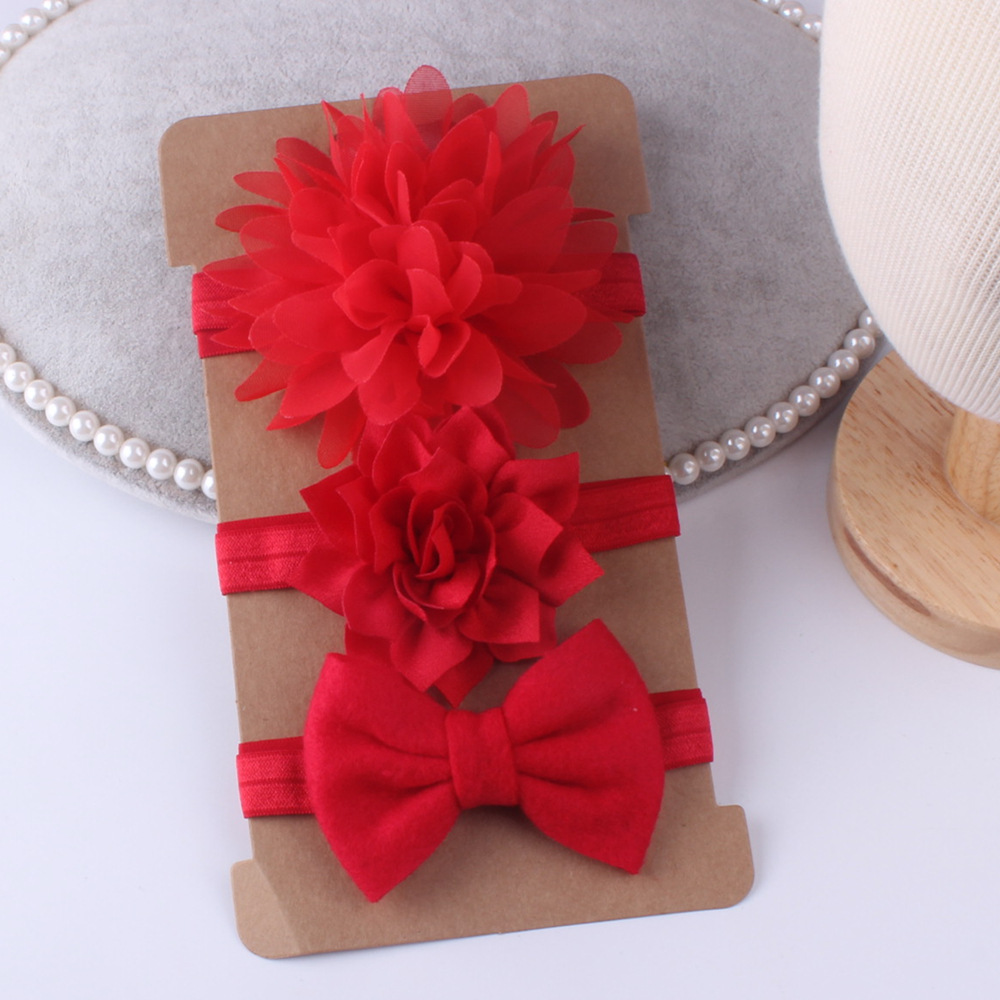 Children's baby hair band set, flower hair accessories, baby hair bands, hair clip headgear accessories