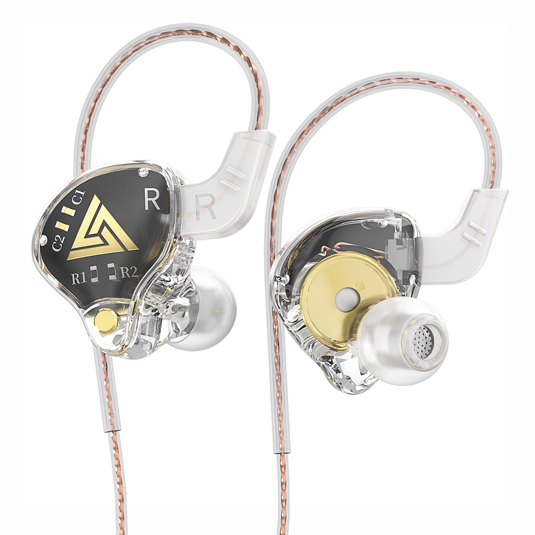 Original QKZ AKX monitoring Earphone HIFI Fever Headset Deep Bass 3.5mm in-Ear Sports Noise-Canceling Earbuds