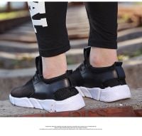 Summer black wave shoes, Korean shoes, sneakers, sports shoes, men's sports shoes, running shoes