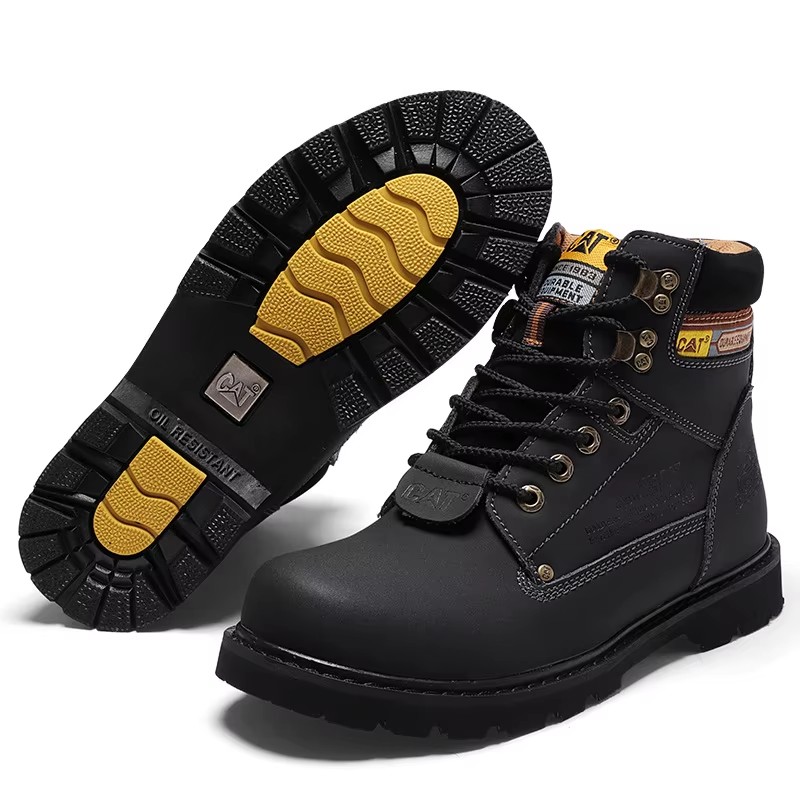 The best-selling business brown leather boots for men's work boots safety work shoes