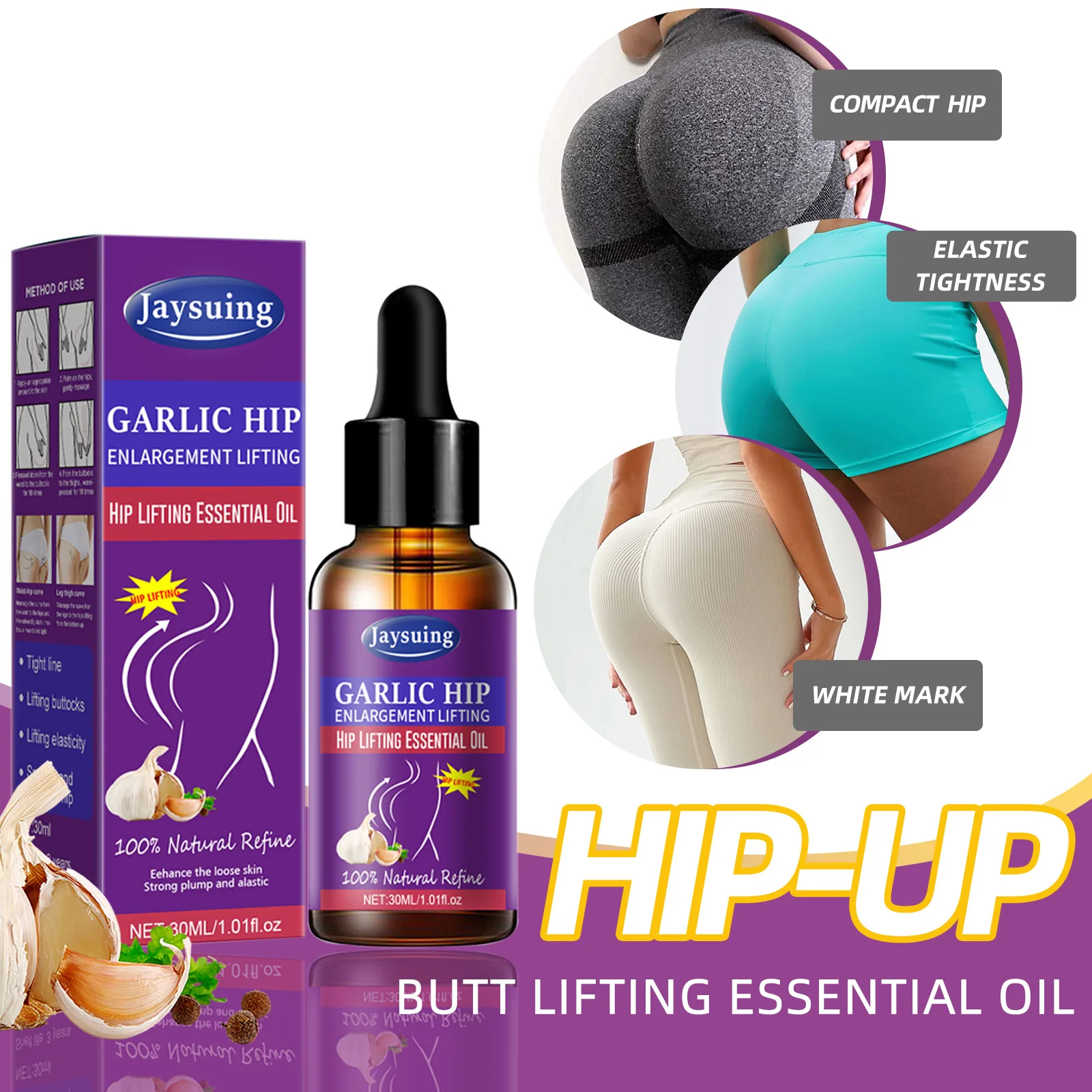 Sexy Hip Buttock Enlargement Essential Oil Cream Effective Lifting & Firming Hip Lift Up Butt Beauty Big Ass