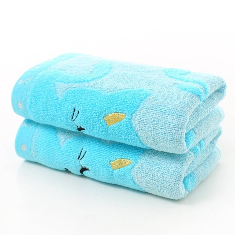 25*50 cm For Home Bathing Shower Towel Living Cute Cat Child Towel Bamboo