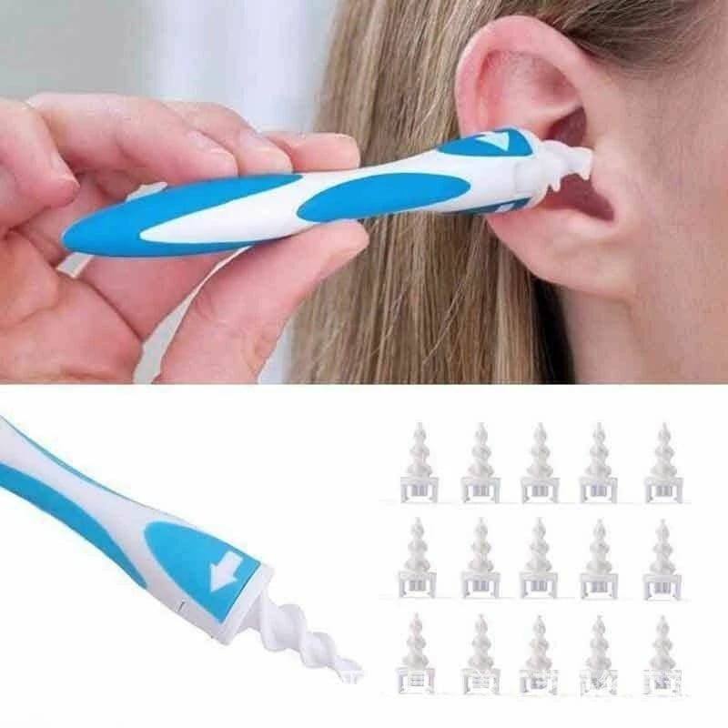 Ear cleaner wax remover remover spiral swab picking tool set