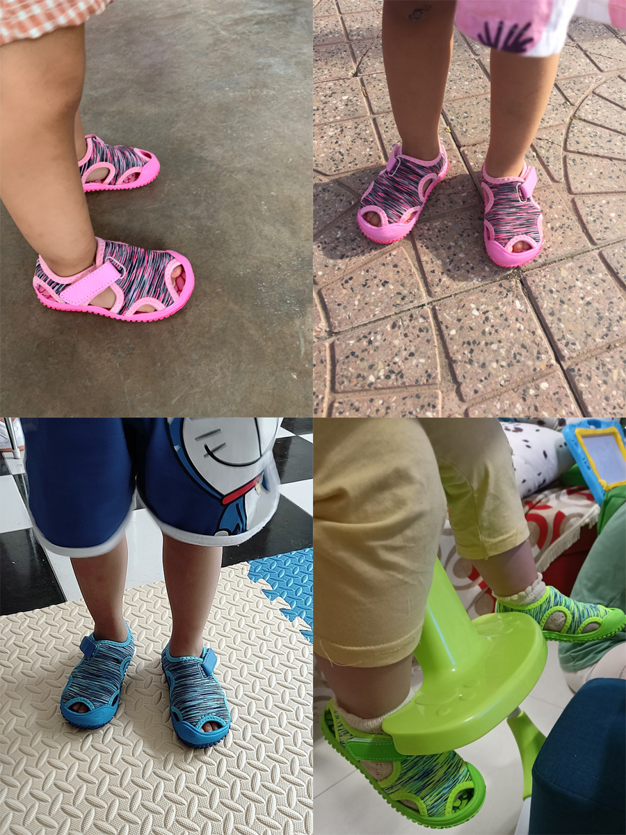 Sandals summer children girls boys non-slip outdoor sports shoes soft bottom hook beach sandals children sandals