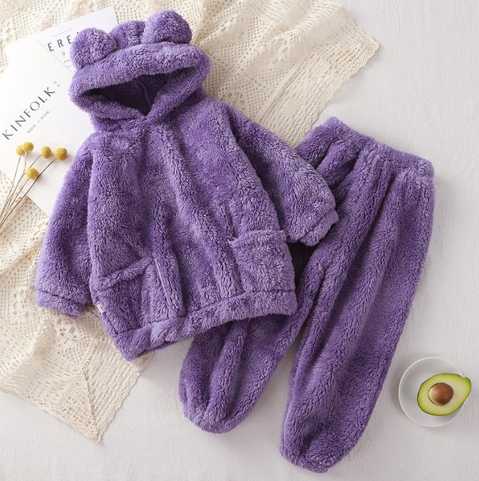 Two-piece Children's Suits Fashionable Boys' Hooded Sweater Suit Autumn Korean Version Children's Long-sleeved Suit
