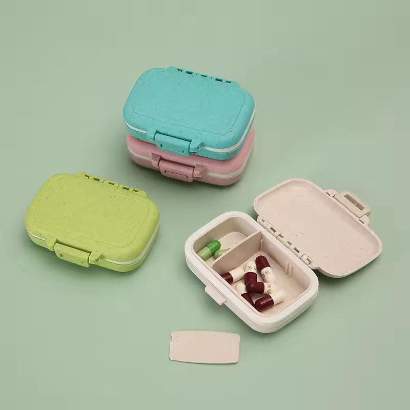 Mini Portable Pills Organizer Case 3 Grids PillBox Tablet Storage Container Weekly Medicine Pill's Box Pill Case Drug Dispense