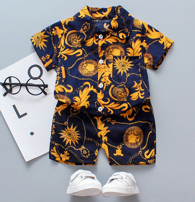Children's short sleeve clothes children's baby two piece set 2-3 years