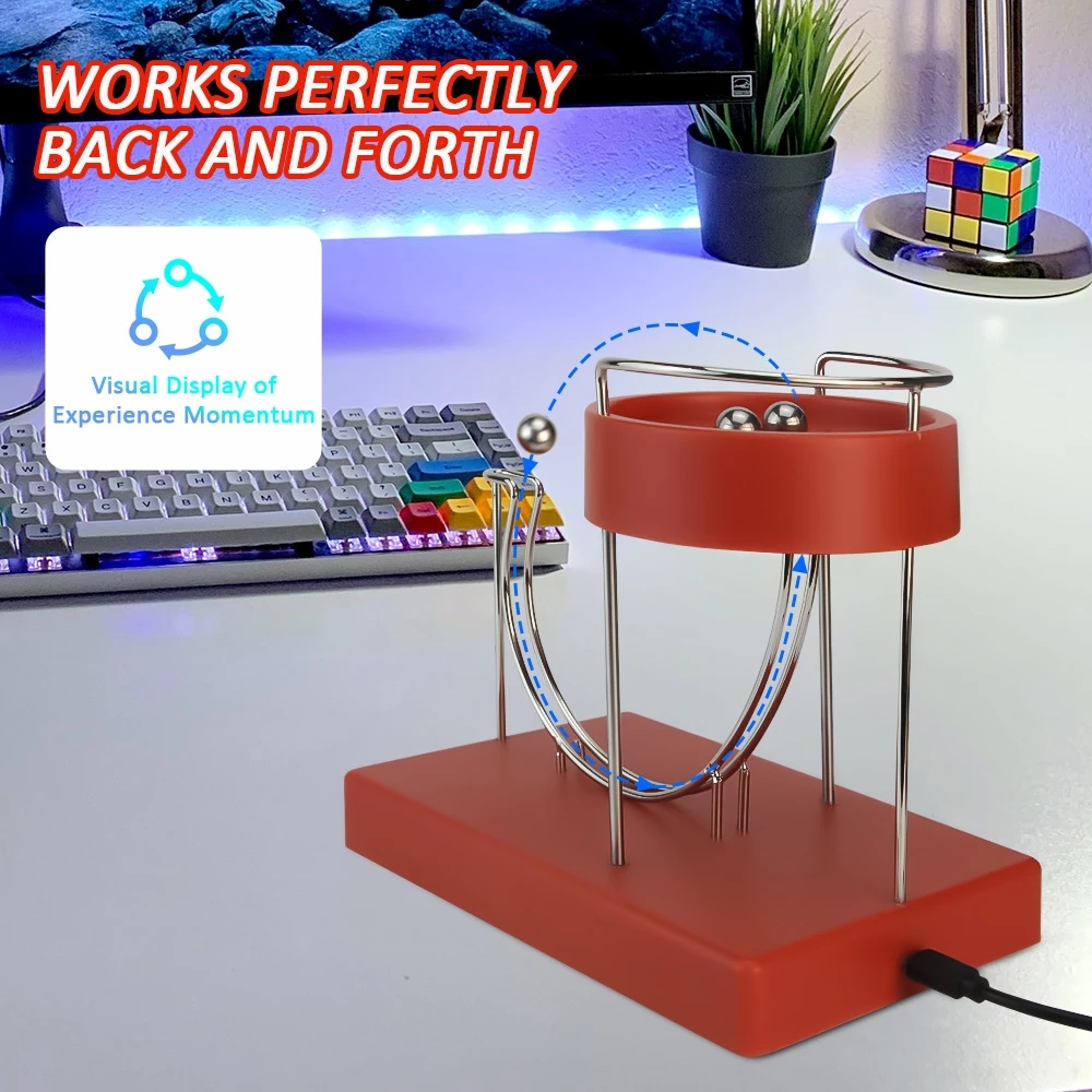 Kinetic Art Perpetual Marble Machine Marble Machine Perpetual Motion Machine Creative Miniature Home Decoration