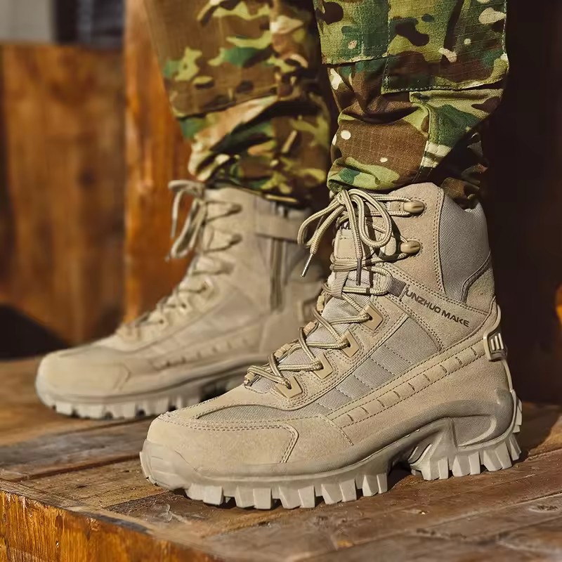 Men's Boots Outdoor Non-slip Boots Hiking Desert Ankle Hunting Shoes Work Safty Men Boots Outdoor Cycling Shoes