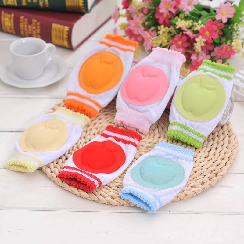 1Pair Baby Kneepad Elastic Cotton Breathable Sponge Children Knee Pads Learn To Walk Best Protection Crawling Leggings Pad