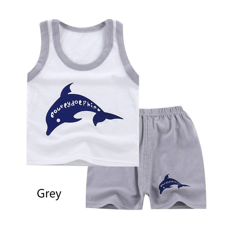New Baby Boy Summer Mickey Clothes Infant Newborn Boy Girl Clothing Set Sports Tshirt+ Shorts Suits