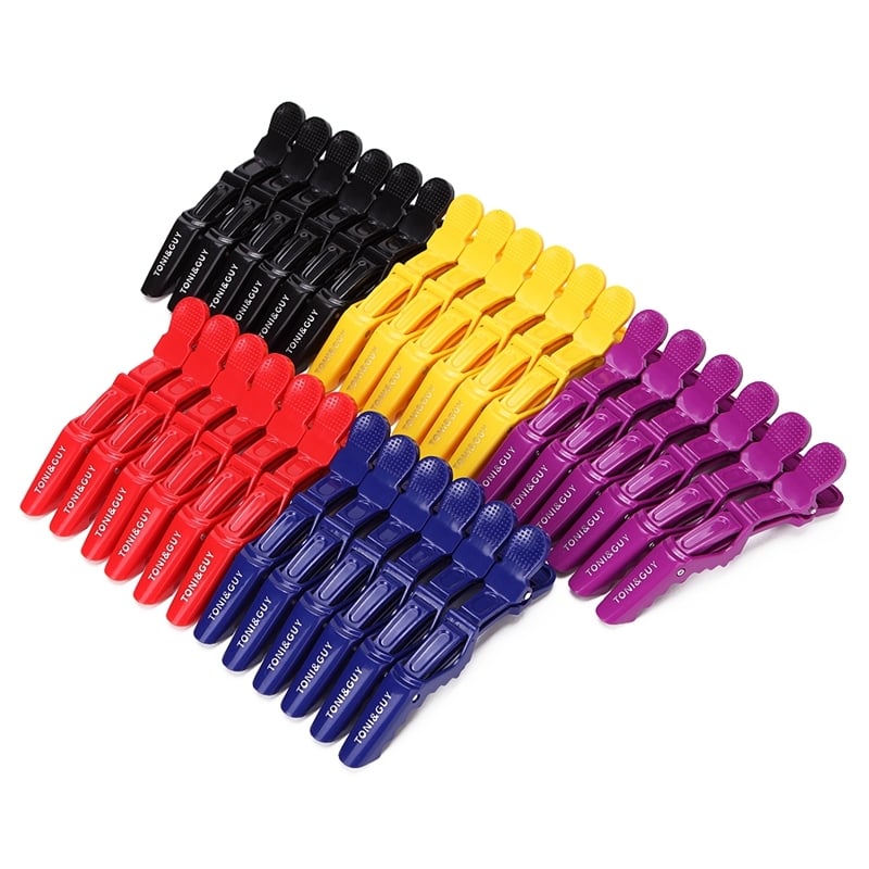 6pcs/lot Plastic Hair Clip Hairdressing Clamps Claw Section Alligator Non-slip Barber for Salon Styling Hair Accessories Hairpin