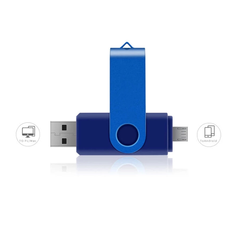 Silver Cle Usb Flash Drives 64GB 32GB Pendrive 128GB Mini Pen Drive 16GB OTG 2 IN 1 Memoria Usb Stick 8GB Chiavetta Usb Key Gift