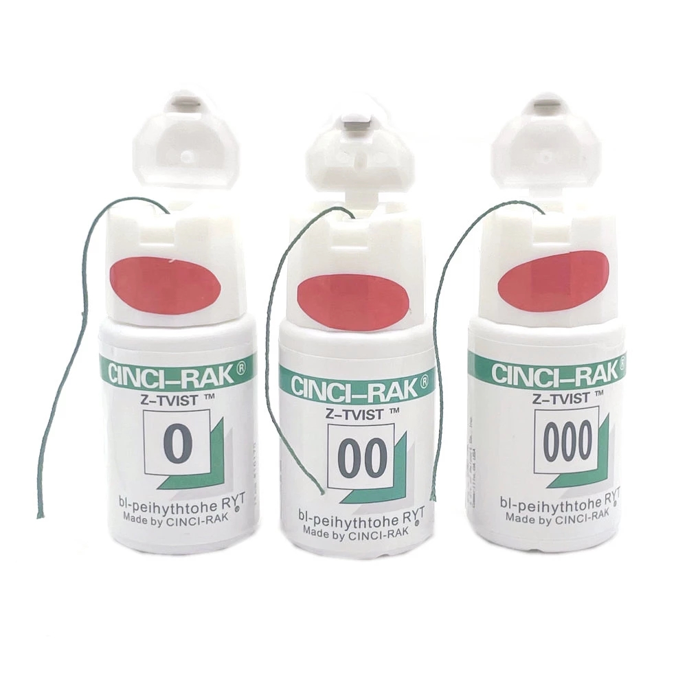 Dental Floss Disposable Gum Retraction Thread Knitted Cotton Gum Thread Dentist Material 1 Bottle