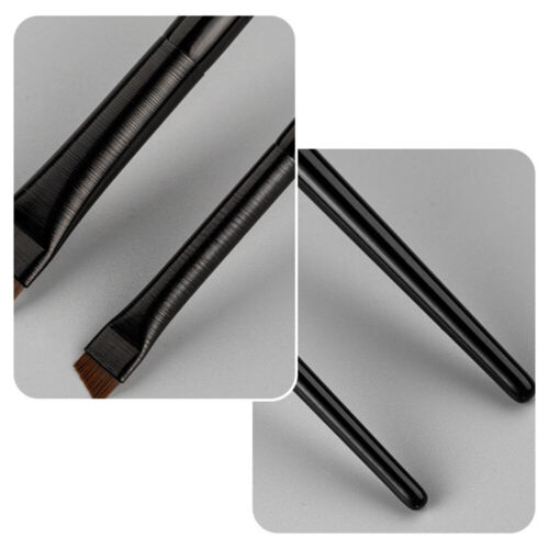 2pcs/set Eyebrow Inclined Flat Angled Brush Eyeliner Eyeshadow Eye Brow Makeup Tool 2023